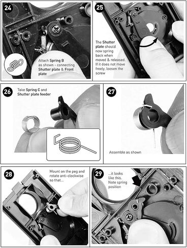 DEVMO 2 PCS DIY Lightnes Compatible with Classic Retro Holga Lomo Recesky TLR Camera 35mm Film Twin Lens Reflex Kit in Saudi Arabia