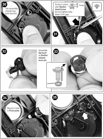 DEVMO 2 PCS DIY Lightnes Compatible with Classic Retro Holga Lomo Recesky TLR Camera 35mm Film Twin Lens Reflex Kit in Saudi Arabia