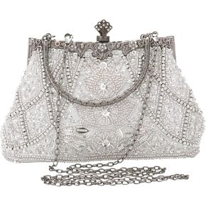 AIJUN المرأة خمر مساء حقيبة مطرز الترتر مخلب المحافظ للنساء الزفاف براثن حفلة موسيقية كوكتيل حزب حقائب اليد in Kuwait