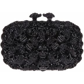 DJBM Glitter Skulls Rhinestone Purse Women's Clutch Handbags Crystal Evening Bags Diamond Evening Clutches for Party Prom