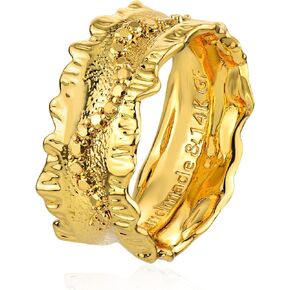 MTMY 14K Gold Plated Rings for Women Dainty Stacking Ring Statement Ring Eternity Bands Jewelry Gift Size 6 to 8 in Saudi Arabia