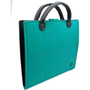 JAVOedge Felt Eyeglass, Sunglass, Glasses, Travel Storage Organizer [4 Slots] Fold Up Cases Secure Snap Enclosure