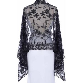 EASEDAILY Women's 1920s Shawls and Wraps for Evening Party Dress Sparkling Sequin Deco Wedding Scarf for Bride in Saudi Arabia