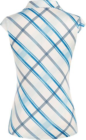 Women's Golf Polo Shirts Sleeveless Zip Up Collar UPF 50+ Tennis T-Shirt Lightweight Quick Dry Tops in Kuwait