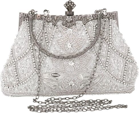 AIJUN المرأة خمر مساء حقيبة مطرز الترتر مخلب المحافظ للنساء الزفاف براثن حفلة موسيقية كوكتيل حزب حقائب اليد in Kuwait