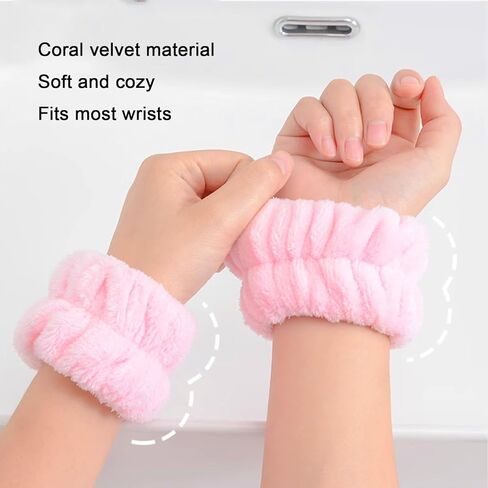 Spa Headband for Women, Sponge Headband for Washing Face, Makeup Headband, Skincare Headbands for Makeup Removal, Shower, Hair Accessories, Terry Cloth Headbands for Women(Black) in Kuwait