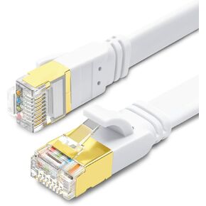 Yauhody CAT 8 Ethernet Cable 1.5ft 2 Pack -3 6 10 15 25 50 100ft (1.5ft,2P) | Pure Copper, 40Gbps 2000MHz,High Speed Internet Network LAN Cord,Gold Plated RJ45 Connector for Router,Modem,PC,Laptop,Gaming in Saudi Arabia