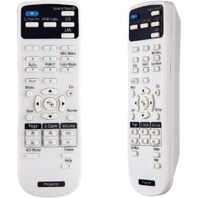 MYHGRC جهاز التحكم عن بعد لجهاز عرض Epson PowerLite E20 119W X49 W49 118 982W 1288 EB-720 EB-L200X EB-L520U BrightLink 1480Fi 1485Fi EB-725Wi 735Fi 725Wi EX3280 Home Cinema 880 880X in Kuwait