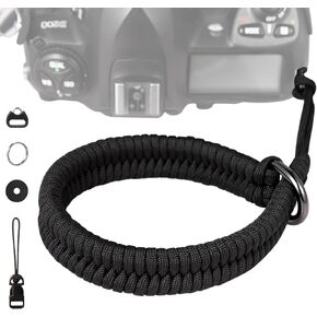 Camera Wrist Strap,1Pack Adjustable Nylon Camera Hand Strap,for GoPro,DSLR,Fuji,Canon and Mirrorless Cameras Photographers Quick Release,Paracord (Jungle camouflage)