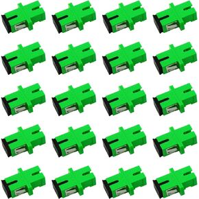 LC Fiber Coupler 10 Pack - Single Mode LC Coupler Set - Every LCUPC Fiber Connector is pre Cleaned & Extends LCUPC Optical Cables - Single Mode Simplex or Duplex Compatible in Kuwait