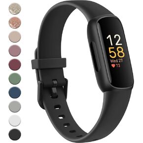 Meliya for Fitbit Inspire 3 Bands Women Men, Soft Silicone Adjustable Wristband Replacement Sport Straps Compatible with Fitbit Inspire 3 Fitness Tracker in Kuwait