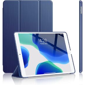 Soke Case for iPad 9th/8th/7th Generation 2021/2020/2019, [Slim Trifold Stand + Auto Wake/Sleep], Premium Protective Hard PC Back Cover for Apple iPad 10.2 Inch (Navy) in Saudi Arabia