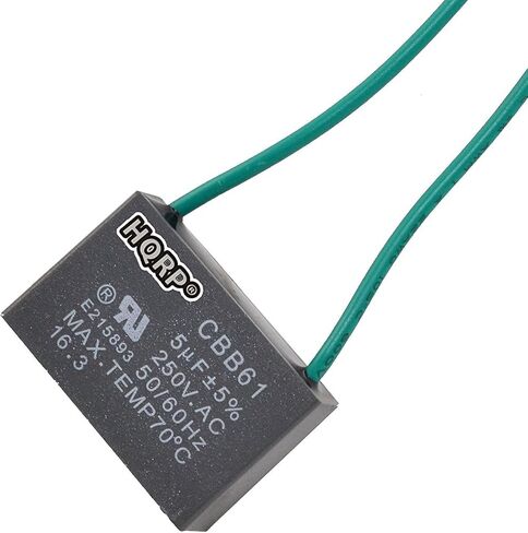 HQRP Capacitor Compatible with Hampton Bay Ceiling Fan 4.5uf+5uf+6uf 4-Wire CBB61 in Kuwait