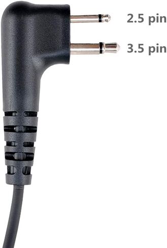 سماعة أذن من KS K-STORM مزودة بميكروفون متوافق مع Motorola Walkie Talkies cls1110 rdm2070d cp185، أسود in Kuwait