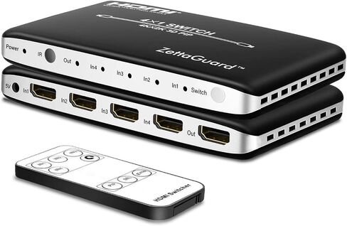 3 Port 3 x 1 HDMI Switch with PIP (Picture in Picture)and IR Wireless Remote Control, HDMI Switcher Hub Port Switches for PS4 Xbox Apple TV Fire Stick Blu-Ray Player (ZW310) in Saudi Arabia