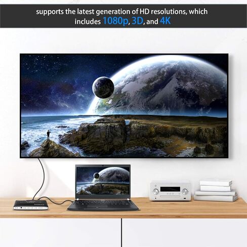 3 Port 3 x 1 HDMI Switch with PIP (Picture in Picture)and IR Wireless Remote Control, HDMI Switcher Hub Port Switches for PS4 Xbox Apple TV Fire Stick Blu-Ray Player (ZW310) in Saudi Arabia