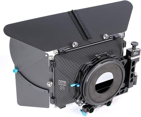 Fotga DSLR Swing-Away Matte Box Mattebox with 15mm Rod for Rail Rod Baseplate Rig Nikon D850 D750 Sony A9 A7III A7RIII A7SII A6000 A6300 A6500 Panasonic GH4 GH5 GH5s Canon EOS 5D 6D 7D Mark II III IV in Saudi Arabia