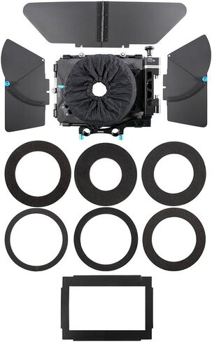 Fotga DSLR Swing-Away Matte Box Mattebox with 15mm Rod for Rail Rod Baseplate Rig Nikon D850 D750 Sony A9 A7III A7RIII A7SII A6000 A6300 A6500 Panasonic GH4 GH5 GH5s Canon EOS 5D 6D 7D Mark II III IV in Saudi Arabia