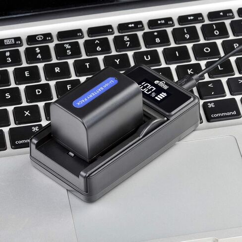 استبدال بطارية NP-FH70 وشاحن USB LED لسلسلة Sony NP-FH70 H Sony NP-FH30، NP-FH40، NP-FH50، FH60، FH70، NP-FH90، NPFH100 وDCR-DVD650 SR42 SR45 DCR-HC20 DCR-HC21 DCR-HC22 DCR-HC48 DCR-HC51 in Kuwait
