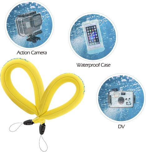 Luxebell Waterproof Camera Float Universal Foam Floating Wrist Strap for GoPro Hero 8 7 6 5 Olympus, Keys, Sunglasses and Phones in Saudi Arabia