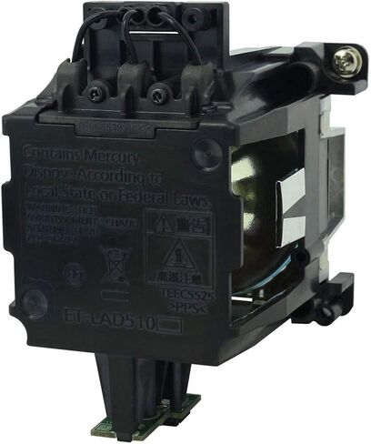 OEM ET-LAD510 Projector Lamp Genuine Original Bulb with Housing for Panasonic:PT-DS20KE PT-DS20KU PT-DW17KE PT-DW17KU PT-DZ16KU PT-DZ21KE PT-DZ21KU PT-DZ21K PT-DS20K in Saudi Arabia