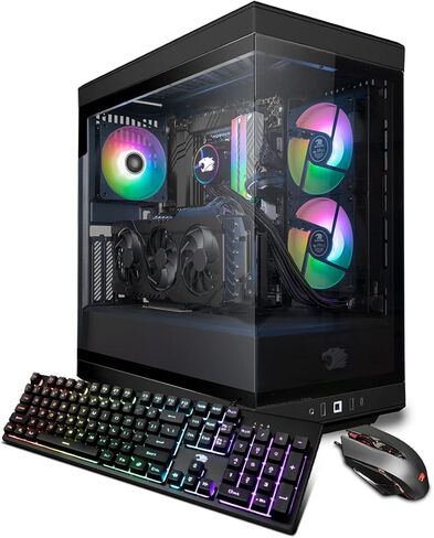 iBuyPower Y40 Gaming PC Computer Desktop Y40WI7N46T01 (Intel Core i7 13700KF, RTX 4060Ti 8GB, 32GB DDR5 5200 RGB (16x2), 2TB NVMe SSD, Windows 11 Home) in Kuwait