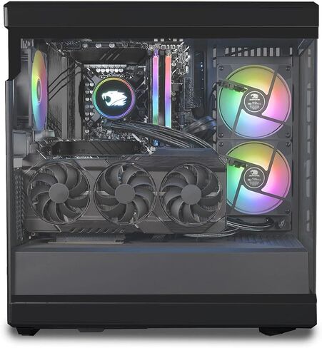 iBuyPower Y40 Gaming PC Computer Desktop Y40WI7N46T01 (Intel Core i7 13700KF, RTX 4060Ti 8GB, 32GB DDR5 5200 RGB (16x2), 2TB NVMe SSD, Windows 11 Home) in Kuwait