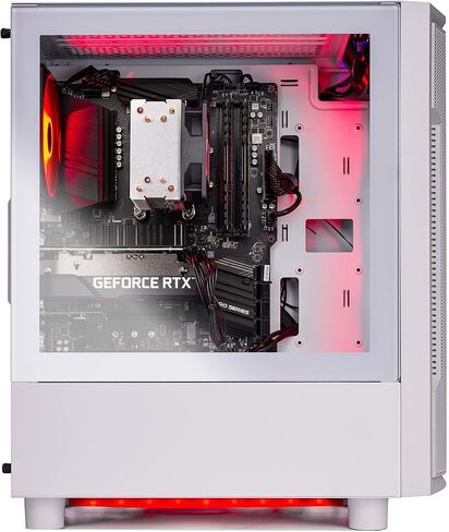 كمبيوتر سطح المكتب للألعاب Skytech Gaming Archangel - AMD Ryzen 5 7600X 4.7 جيجا هرتز، NVIDIA RTX 4060 Ti، 1 تيرابايت NVME SSD، 32 جيجا DDR5 RAM RGB، 600W Gold PSU، 11AC Wi-Fi، Windows 11 Home 64 بت، أبيض in Saudi Arabia