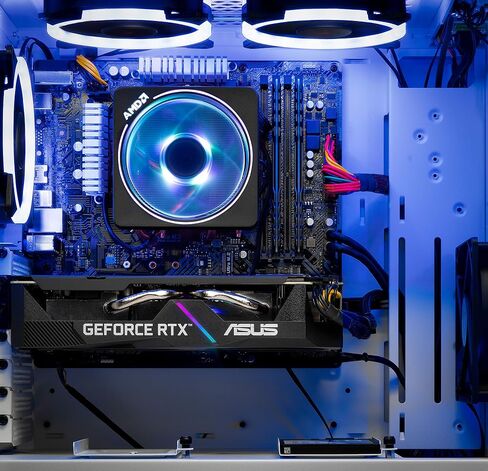 كمبيوتر سطح المكتب للألعاب Skytech Gaming Archangel - AMD Ryzen 5 7600X 4.7 جيجا هرتز، NVIDIA RTX 4060 Ti، 1 تيرابايت NVME SSD، 32 جيجا DDR5 RAM RGB، 600W Gold PSU، 11AC Wi-Fi، Windows 11 Home 64 بت، أبيض in Kuwait