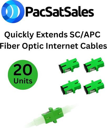 LC Fiber Coupler 10 Pack - Single Mode LC Coupler Set - Every LCUPC Fiber Connector is pre Cleaned & Extends LCUPC Optical Cables - Single Mode Simplex or Duplex Compatible in Kuwait