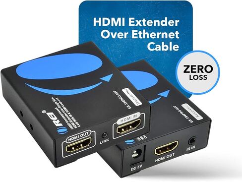 OREI HDMI Over Ethernet Extender Up To 196 Feet At 1080P @ 60Hz With Uni-Directional IR functionality & HDMI Loop Output Port (EX-196PRO-KIT) in Kuwait