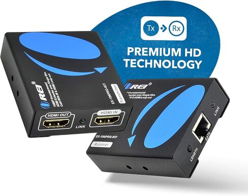 OREI HDMI Over Ethernet Extender Up To 196 Feet At 1080P @ 60Hz With Uni-Directional IR functionality & HDMI Loop Output Port (EX-196PRO-KIT) in Kuwait