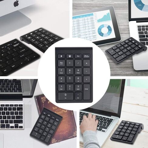 ايكوس لوحة مفاتيح رقمية بلوتوث لاسلكية محمولة بـ 22 مفتاح مع اختصارات متعددة للكمبيوتر واللابتوب وويندوز سيرفس متوافقة مع اي ماك ماك بوك وايباد وتابلت اندرويد in Kuwait