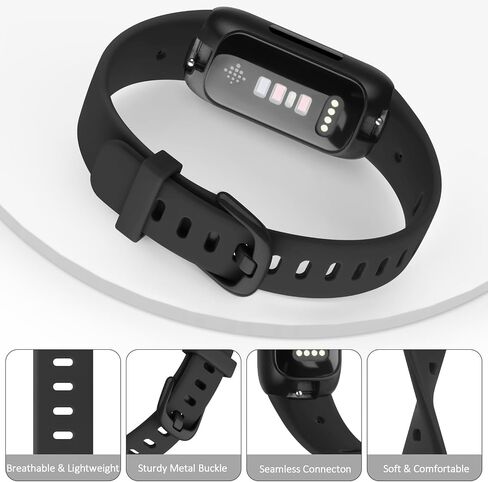 Meliya for Fitbit Inspire 3 Bands Women Men, Soft Silicone Adjustable Wristband Replacement Sport Straps Compatible with Fitbit Inspire 3 Fitness Tracker in Kuwait