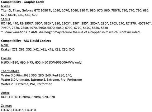 NZXT Kraken G12 - GPU Mounting Kit for Kraken X Series AIO - Enhanced GPU Cooling - AMD and NVIDIA GPU Compatibility - Active Cooling for VRM, White in Kuwait