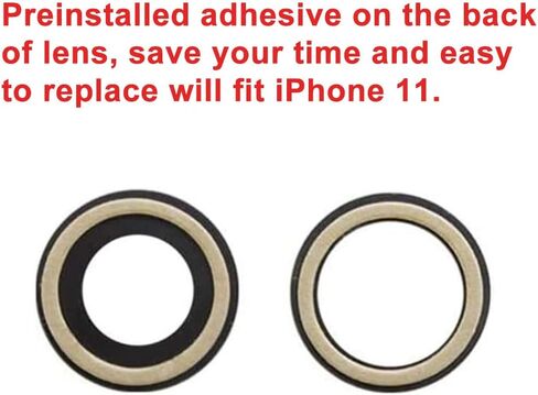 Perzework Original Back Rear Camera Lens Glass Replacement for iPhone 11 6.1 inches with pre-Installed Adhesive and Reparing Toolkit in Saudi Arabia