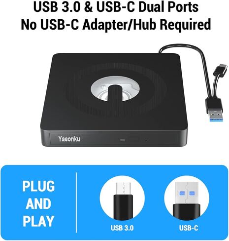 ييونكو محرك اقراص ضوئية خارجي لنظام التشغيل ويندوز in Kuwait