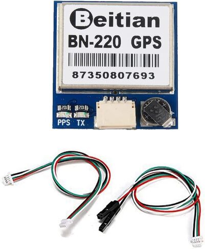 Geekstory DY-220 وحدة استقبال GPS مزدوجة وحدة GPS Glonass للملاحة مستوى TTL 9600 بت في الثانية مع فلاش مدمج بهوائي نشط لطائرات Arduino FPV، استبدل BN-220 GPS in Kuwait