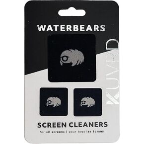 KUVRD Waterbear - Electronic Screen Cleaner Pads, 4-Pack (4 Patch Sets) | Compact stick-on microfiber patch cleans phone camera lenses, car screens, viewfinders, and eyeglasses in Saudi Arabia