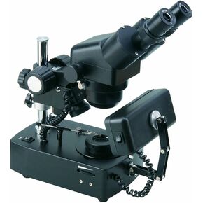 BestScope BS-8030B مجهر تكبير ثنائي العينين للأحجار الكريمة، عدسات WF10x، تكبير 20x-40x، إضاءة Brightfield وDarkfield، مصادر ضوء الهالوجين والفلورسنت، 110 فولت in Kuwait