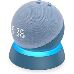 Table Stand for Echo Dot 5th Generation, C YECEN Desktop Holder Mount for Echo Dot 5th & 4th Gen, Base Bracket with Light Guide and with Built-in Cable Management,Twilight Blue in Kuwait