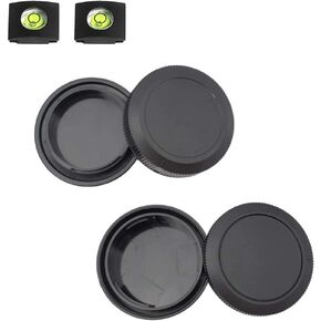 Body Cap & Rear Lens Cap Cover for Canon EOS R6 EOS R5 EOS R EOS RP EOS R3 EOS R7 EOS R10 EOS R6 Mark ii More Canon RF Mount and Lens Accessories with Hot Shoe Cover