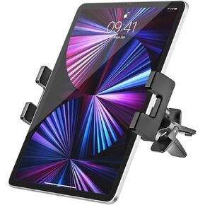 حامل الكمبيوتر اللوحي Phichy Car Vent Mount للهواتف مقاس 4.7 بوصة - 12.9 بوصة والآيباد - حامل الكمبيوتر اللوحي بفتحة تهوية للسيارة، مشبك تثبيت فائق الثبات للسيارة متوافق مع iPad Pro/Air/Mini وGalaxy Tabs وiPhone والأجهزة اللوحية in Kuwait