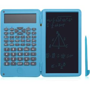 Basic Calculator Notepad with 6.5 Inch LCD Writing Tablet, Rechargeable, Lock Button and E-Pen,12 Digit Display, Also Inkless Drawing/Memo Pads/Planning Boards, Hand-held for Daily and Basic Office in Saudi Arabia