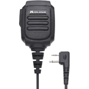 Midland AVPH10 Handheld/Wearable Speaker Microphone with Push-to-Talk for GMRS Radios (6-Pack)