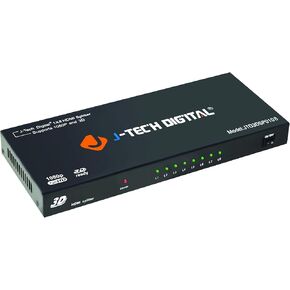 J-Tech Digital 8-Port HDMI v.1.3 Splitter 1x8 Full HD 1080P Certified with 3D [JTD3DSP0108] in Saudi Arabia