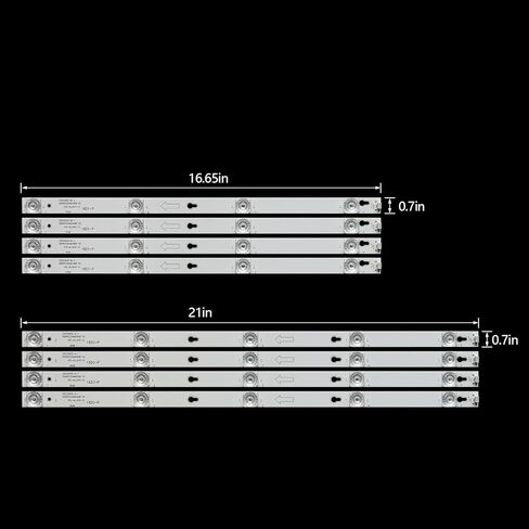 8 قطعة كامل TOT_55D2900 LED الخلفية شرائط مجموعة 55D2900 A-1 55D2900 B-1 ل TCL TV 55S405 55S403 55S401 D55A810 55US57 JL.D55051330-004ES-M 4C-LB5505 55S405TEAA 55S40 5TBCA 55S405TMAA 55S405LAAA in Kuwait