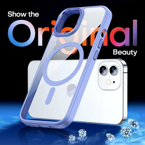 CANSHN Clear Compatible with iPhone 12 Case/iPhone 12 Pro Case [Military Drop Protection] Not Yellowing Shockproof Protective Cover Bumpers Slim Thin Phone Case 6.1 Inch in Kuwait