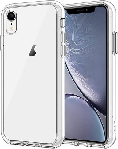 JETech Case for iPhone XR 6.1-Inch, Non-Yellowing Shockproof Phone Bumper Cover, Anti-Scratch Clear Back (Clear) in Kuwait