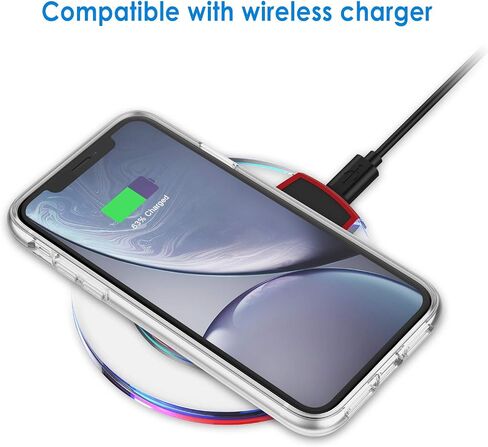 JETech Case for iPhone XR 6.1-Inch, Non-Yellowing Shockproof Phone Bumper Cover, Anti-Scratch Clear Back (Clear) in Kuwait